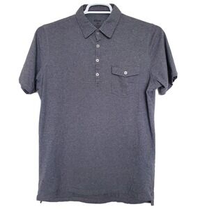 Kuhl (Mens Size Medium)‎ Organic Cotton Short Sleeve Polo Golf Pocket Shirt Gray